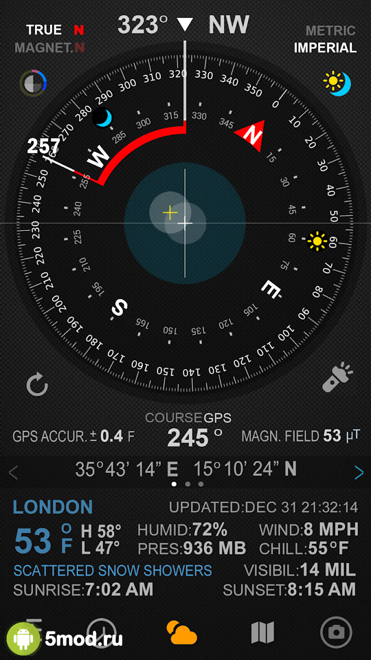 Compass (All-in-One GPS, Weather, Map, Camera)
